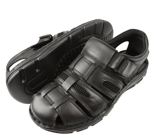 Pantofi casual, barbati, MELS, 23061 negru, piele naturala